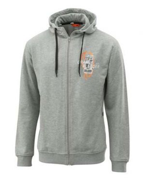 ORANGE FLUIDS ZIP HOODIE