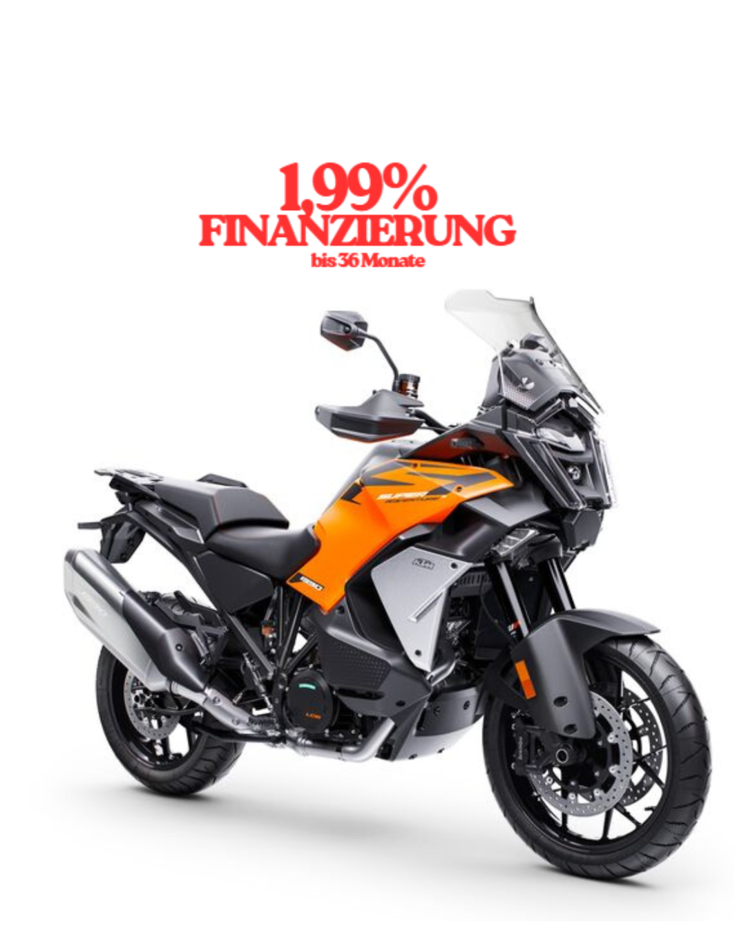 KTM 1390 Super Adventure S EVO 2026 1,99% Finanzierung/1500,- EUR Aktion