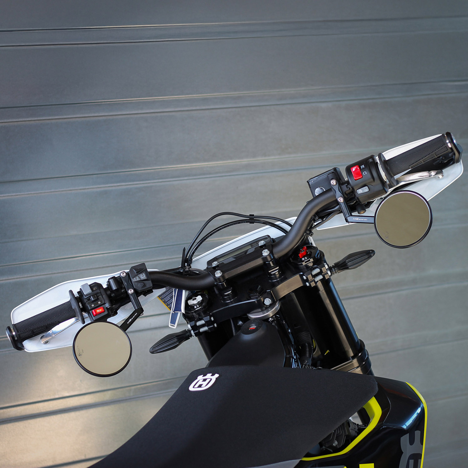 Supermoto Spiegel SET LR Typ 3 schwarz – Bild 2